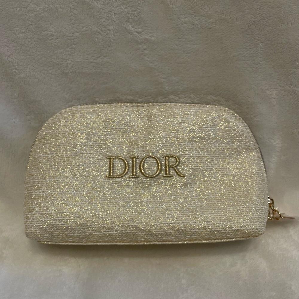 Dior Limited Edition Gold Holiday Gift Pouch